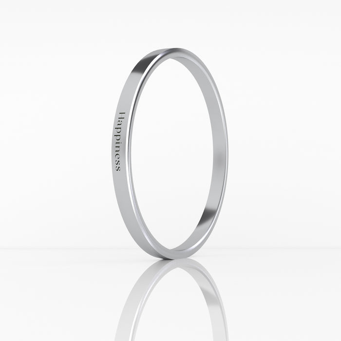 Inspiring Affirmation Ring - Happiness