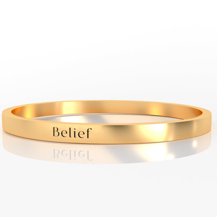 Inspiring Affirmation Ring - Belief