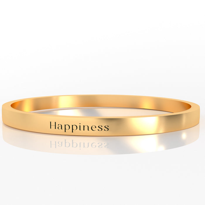 Inspiring Affirmation Ring - Happiness