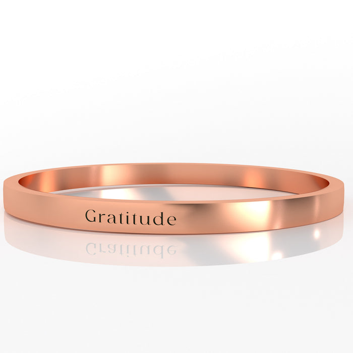 Inspiring Affirmation Ring - Gratitude